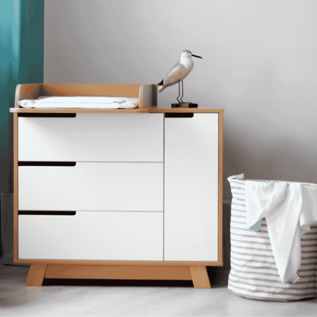 Přebalovací pult odnímatelný Úzký 600 Gekko Kids, Přírodní Buk